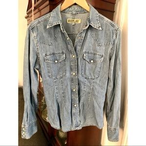 Vintage Jean Button Down - Made in Italy